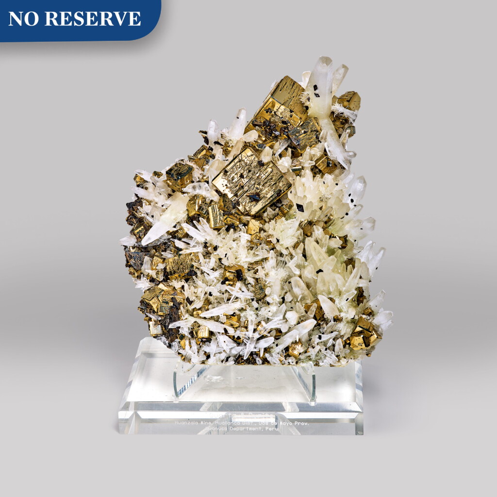 View full screen - View 1 of Lot 181. Pyrite with Quartz.