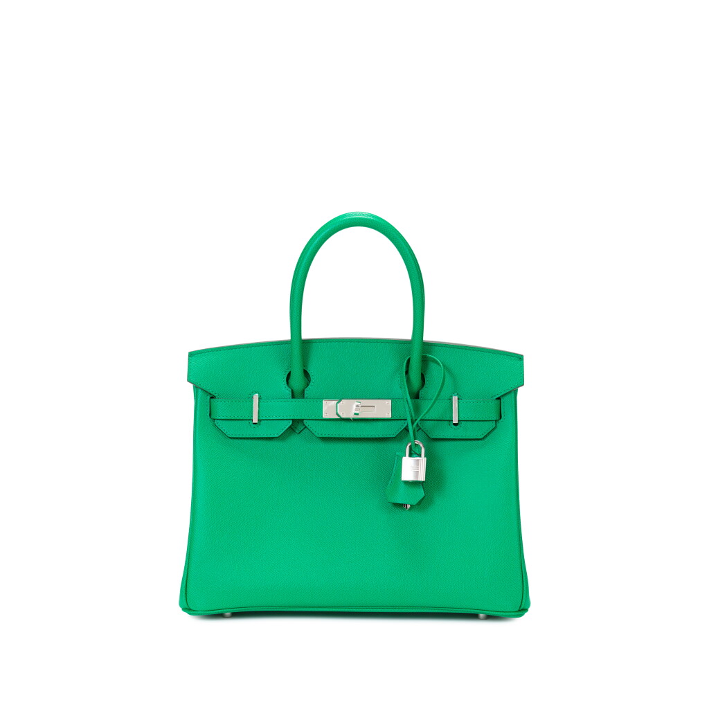 View full screen - View 1 of Lot 2036. Vert Jade Epsom Birkin 30 Palladium Hardware, 2021.
