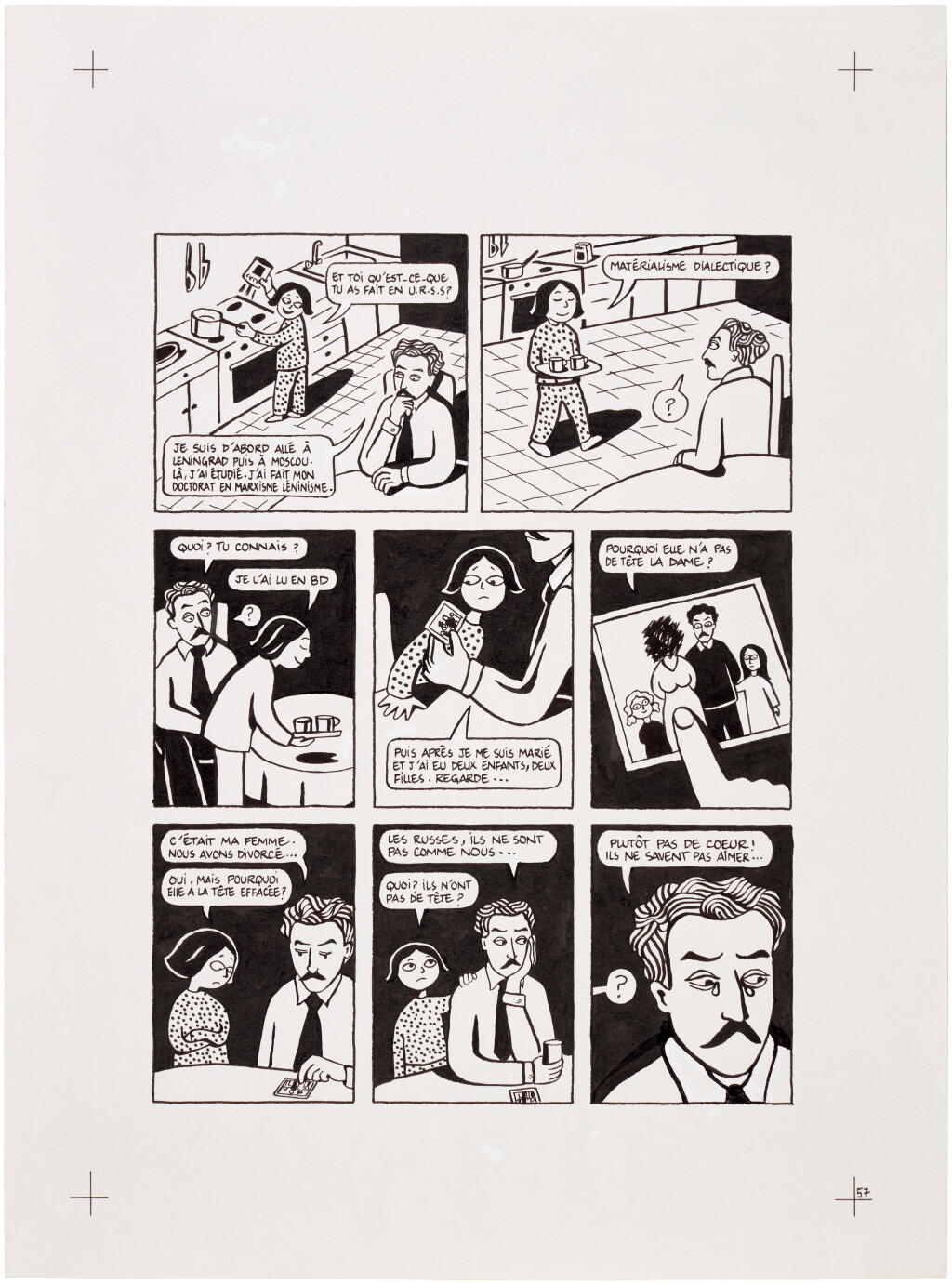 View full screen - View 1 of Lot 14. Persepolis (Original Book Art, page 57).