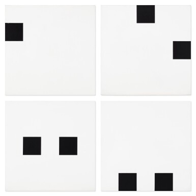 View full screen - View 1 of Lot 32. 4 répartitions aléatoires de 2 carrés suivant les chiffres 31-41-59-26-53-58-97-93.