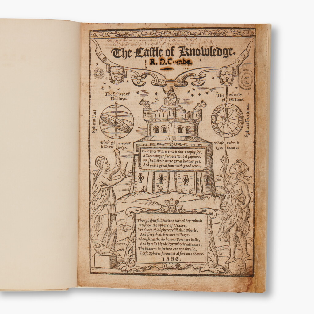 View full screen - View 1 of Lot 15. Recorde, Robert | The Castle of Knowledge, London, 1556, first edition of the earliest major English astronomical treatise.