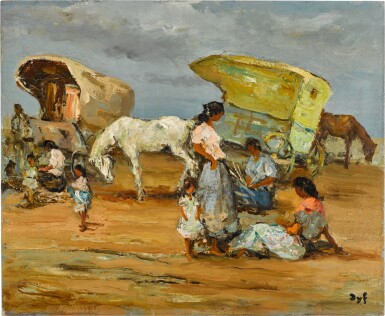 View full screen - View 1 of Lot 117. Les gitans.