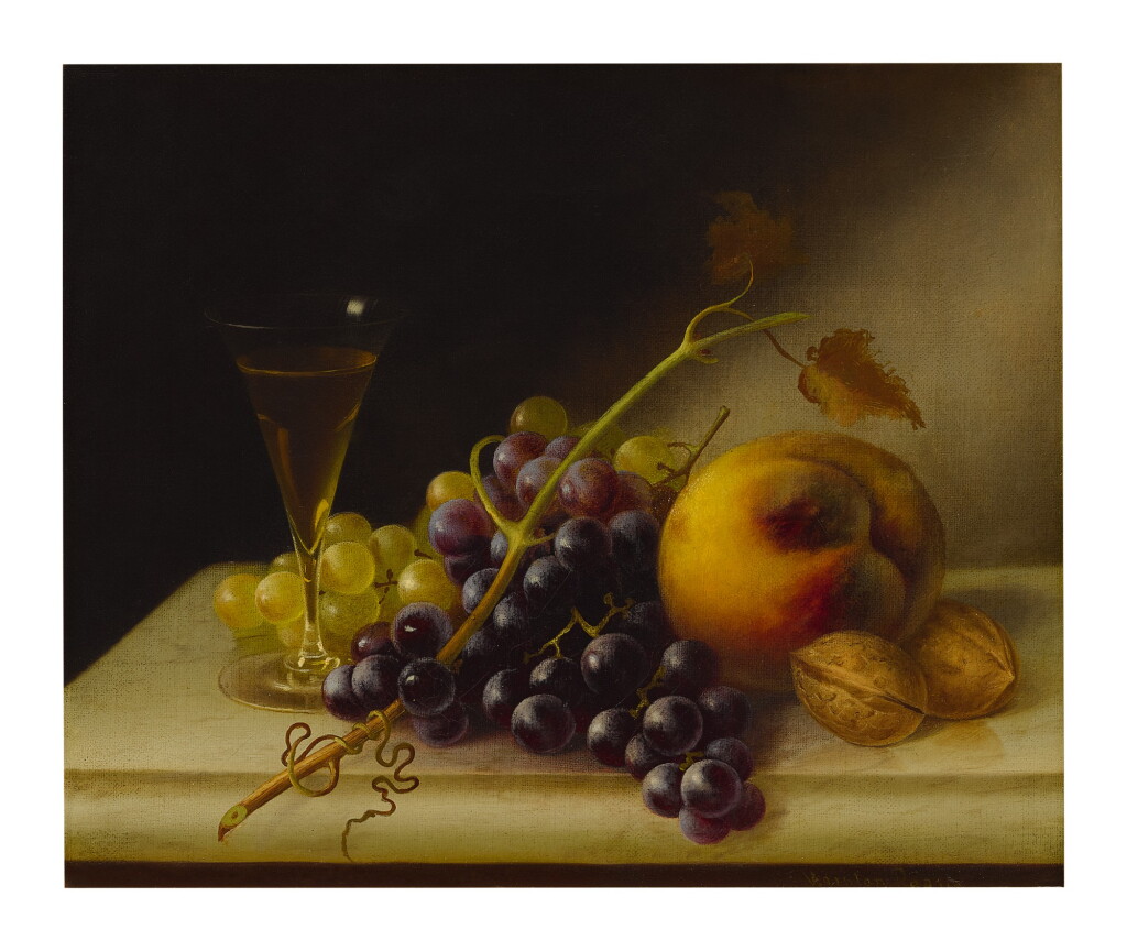 View full screen - View 1 of Lot 55. MORSTON CONSTANTINE REAM | STILL LIFE WITH WINE GLASS.