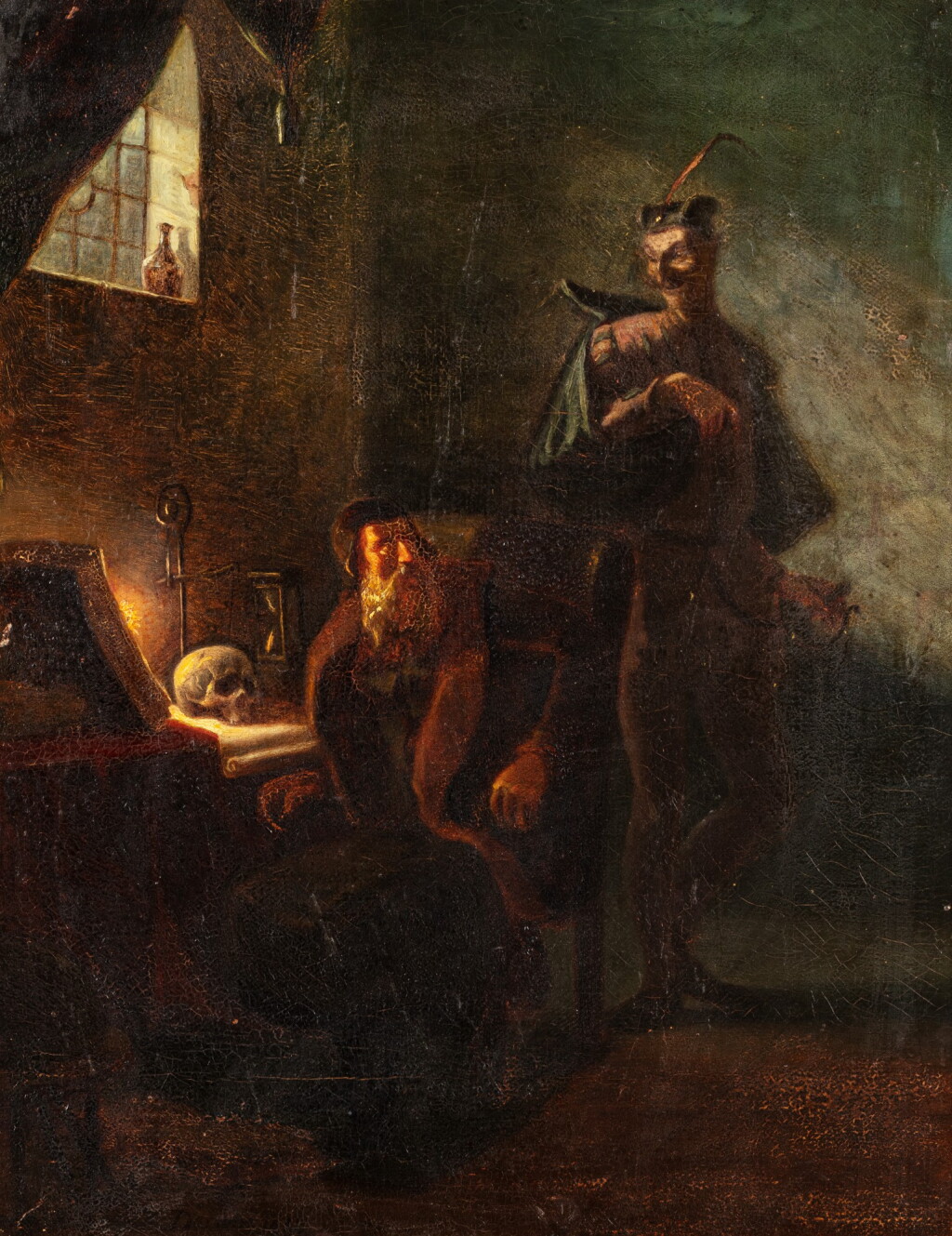 全螢幕檢視 - 查看74French School, 19th Century, Faust and Mephistopheles | Ecole française du XIXe siècle, Faust et Méfistofélès的1