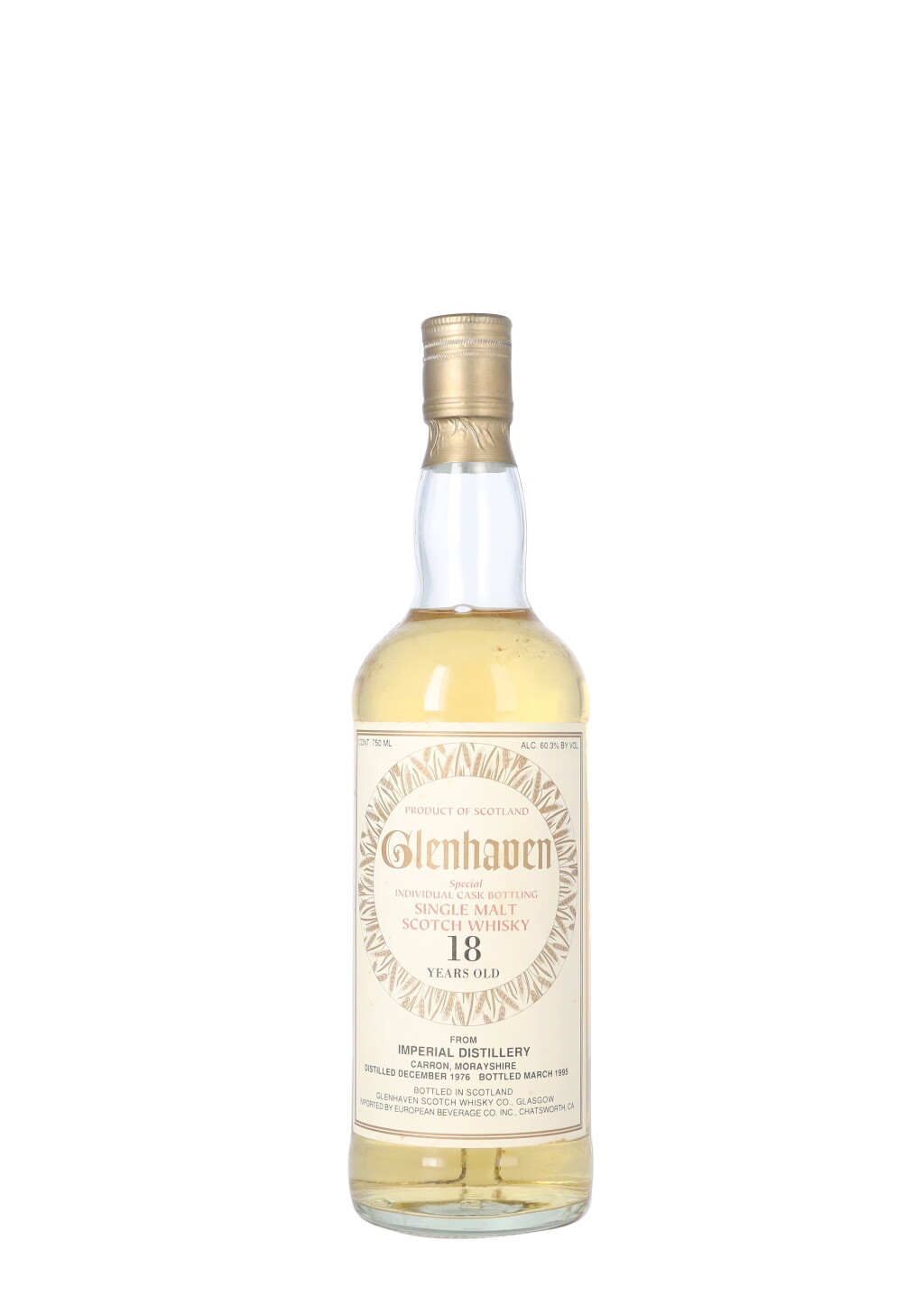 View full screen - View 1 of Lot 5905. Imperial Glenhaven 18 Year Old 60.3 abv 1976 (1 BT75).
