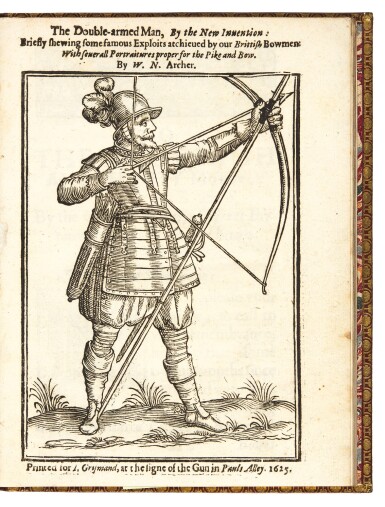 View full screen - View 1 of Lot 339. Neade, The double-armed man, London, 1625, later morocco, Huth copy.