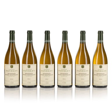 View full screen - View 1 of Lot 315. Bienvenues Bâtard Montrachet 2014 Faiveley (6 BT).