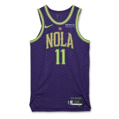 View full screen - View 1 of Lot 135. Brandon Boston Jr. New Orleans Pelicans 2024-2025 Game Worn City Edition Jersey .