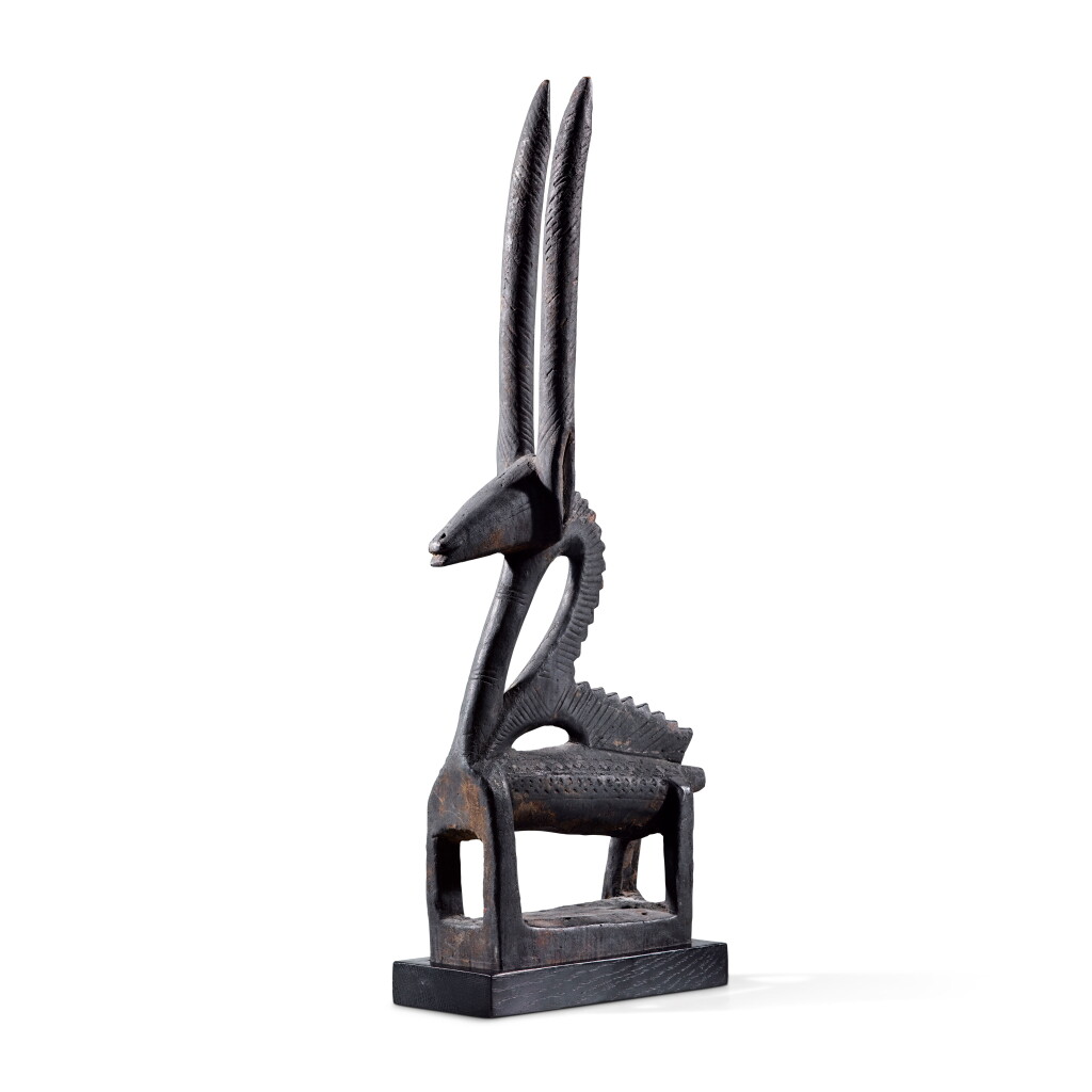 View full screen - View 1 of Lot 159. Cimier ciwara, Bamana, Mali | Bamana Ciwara Headdress, Mali.