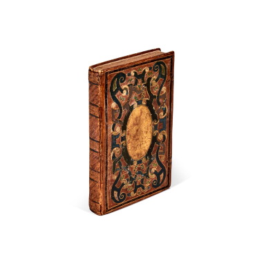 View full screen - View 1 of Lot 1120. Horae, use of Rome, Lyon, 1550, French polychrome binding.