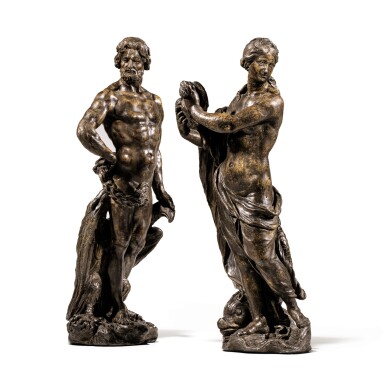 View full screen - View 1 of Lot 208. WALTER POMPE, SOUTH NETHERLANDS, 18TH CENTURY, JUPITER AND VENUS AMPHITRITE | WALTER POMPE, PAYS-BAS DU SUD, XVIIIE SIÈCLE, JUPITER ET VÉNUS AMPHITRITE.