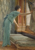 SIR LAWRENCE ALMA-TADEMA, O.M., R.A. | Expectation (Impatient)