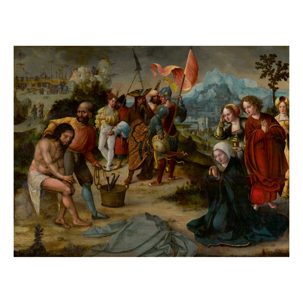 View full screen - View 1 of Lot 22. LEIDEN SCHOOL, CIRCA 1530 | CHRIST AT GOLGOTHA.