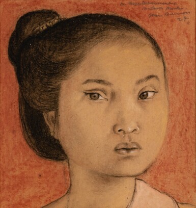 View full screen - View 1 of Lot 82. Portrait de jeune fille.