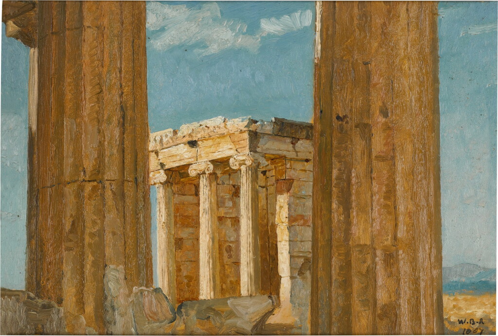 View full screen - View 1 of Lot 65. The Temple of Nike Apteros, seen from the Propylaea .