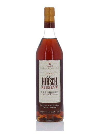 View full screen - View 1 of Lot 349. A.H. Hirsch Reserve 16 Year Old 91.6 Proof 1974 (1 Bottle 75cl).