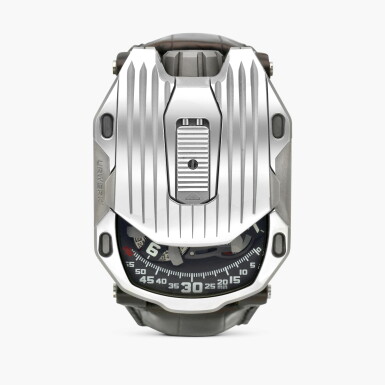 View full screen - View 1 of Lot 2603. Streamliner, Reference UR-105CT | A limited edition titanium turbine-powered wristwatch with satellite hour display, control board and case cover, Circa 2022.