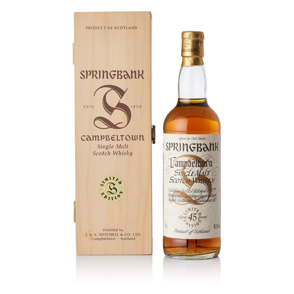 View full screen - View 1 of Lot 2254. Springbank Millennium Collection 45 Year Old 40.1 abv NV (1 BT70).