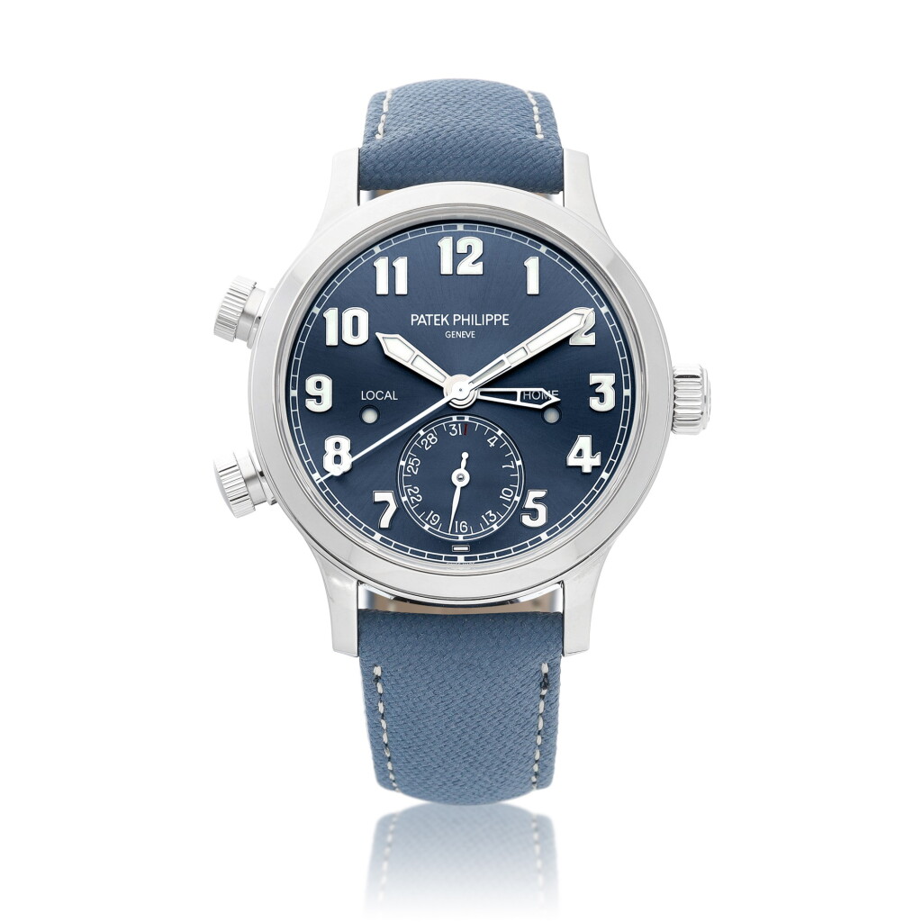 View full screen - View 1 of Lot 2201. Pilot Travel Time, Reference 7234 | A brand new limited edition stainless steel dual time zone wristwatch with date and day and night indication, Made for the Singapore Grand Exhibition, Circa 2020 | 百達翡麗 | Pilot Travel Time 型號7234 | 全新限量版精鋼兩地時間腕錶,備日期及晝夜顯示, 為星加坡鐘錶藝術大型展覽而製,約2020年製.