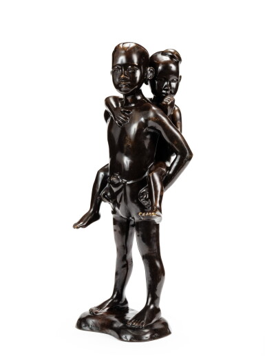 View full screen - View 1 of Lot 21. The Hanoi College of Fine Arts (1925-1945), Two brothers | 河內美術學院 (1925-1945), 兄弟情.