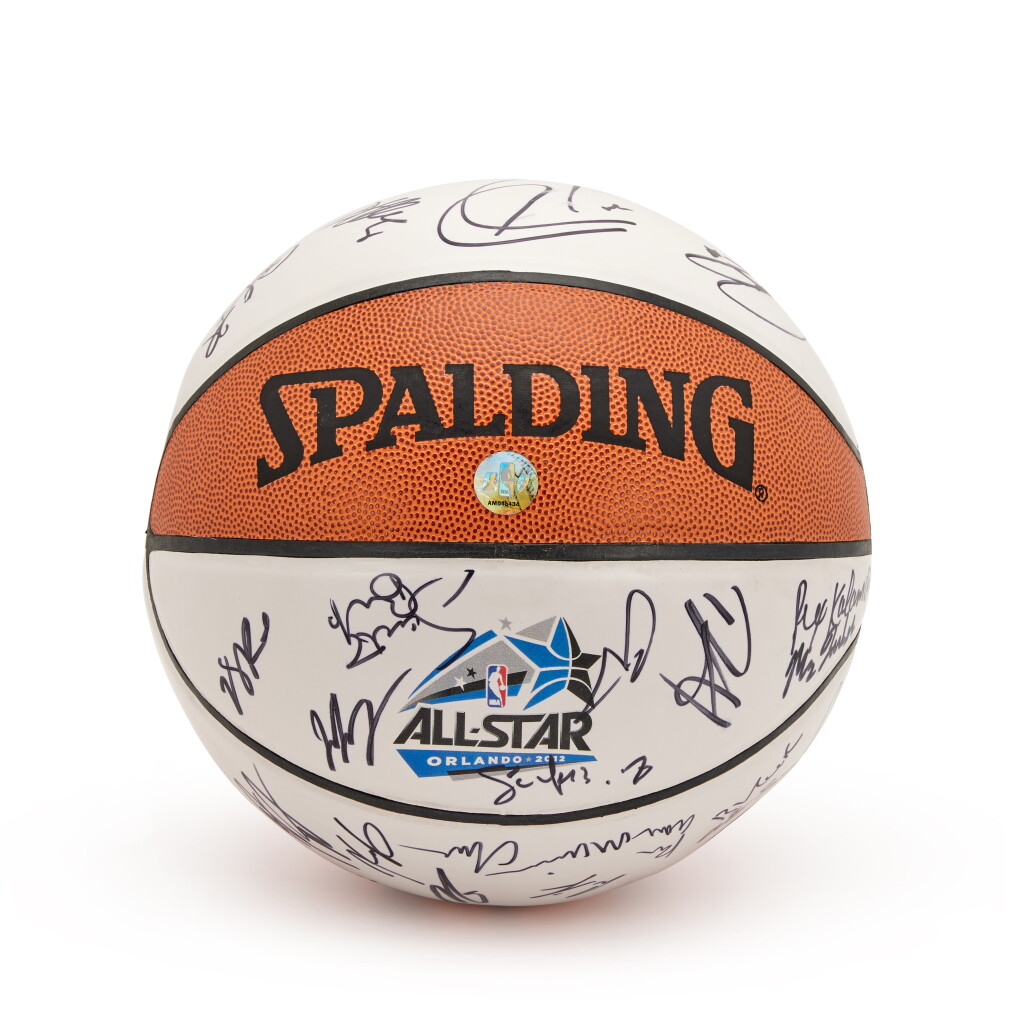 全螢幕檢視 - 查看362012 NBA All-Star Game Multi-Signed Basketball的1