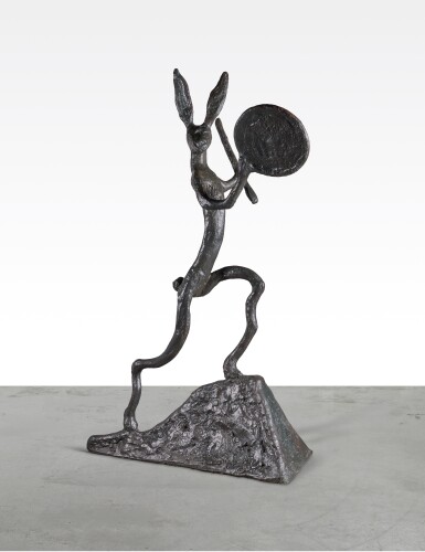 View full screen - View 1 of Lot 147. BARRY FLANAGAN | LEFT HANDED DRUMMER.