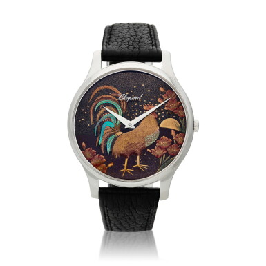 View full screen - View 1 of Lot 81. L.U.C. XP Year Of The Rooster 'Kiichiro Masumura', A white gold automatic wristwatch with lacquered dial, Circa 2017.