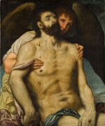 The Dead Christ supported by an Angel