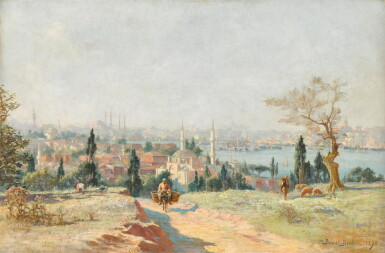 View full screen - View 1 of Lot 7. View of the Bosphorus from Üsküdar, Istanbul.