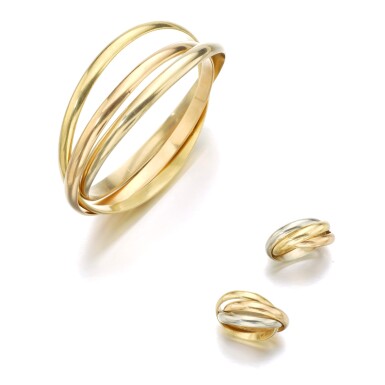 View full screen - View 1 of Lot 1125. Gold demi-parure, 'Trinity'.