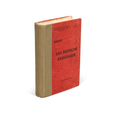 View full screen - View 1 of Lot 164. World War II | Das Britische Kriegsheer, 1942, a rare German intelligence document.