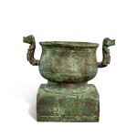 An inscribed bronze archaistic food vessel, gui, Southern Song dynasty | 南宋 青銅仿古獸耳簋