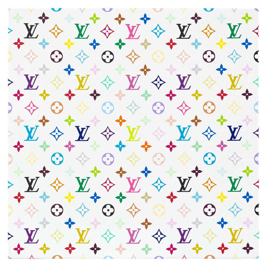 View full screen - View 1 of Lot 1063. TAKASHI MURAKAMI 村上隆 | LOUIS VUITTON MONOGRAM MULTICOLORE - WHITE 路易威登字母組合多色標誌 - 白色.