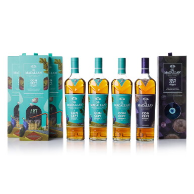 View full screen - View 1 of Lot 3264. The Macallan Concept No.1 and No.2 Mixed Lot 40.0 abv NV (4 BT70).