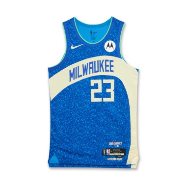 View full screen - View 1 of Lot 95. TyTy Washington Jr. Milwaukee Bucks 2023-2024 Game Issued City Edition Jersey.