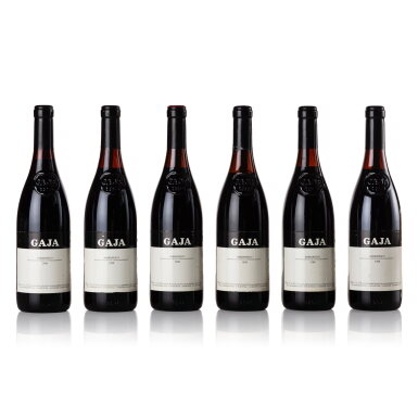 View full screen - View 1 of Lot 334. Barbaresco 1988 Gaja (6 BT).