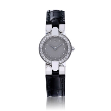 View full screen - View 1 of Lot 220. A white gold and diamond-set wristwatch, Circa 2000.