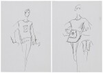 Two sketches for fashion | Deux croquis de mode
