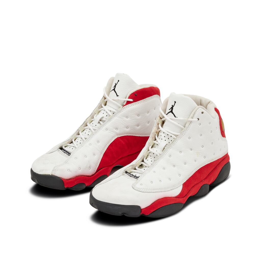 View full screen - View 1 of Lot 16. Michael Jordan Chicago Bulls "The Last Dance" 1997-1998 Game Worn and Dual-Signed Sneakers | 44 Points .