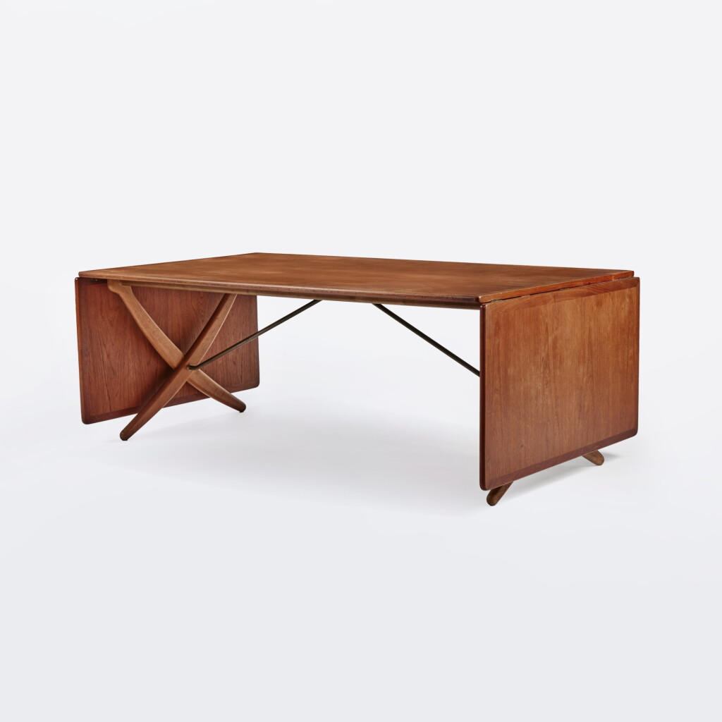 View full screen - View 1 of Lot 35. Drop-Leaf Dining Table.