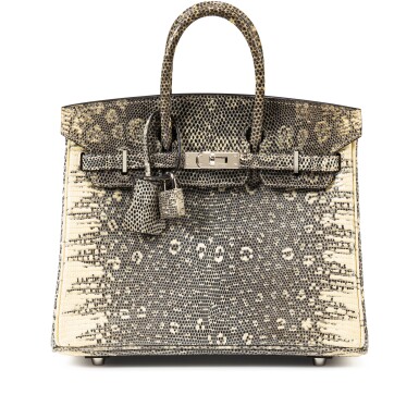 View full screen - View 1 of Lot 412. Ombré Salvador Lizard Birkin 25 Palladium Hardware, 2010.