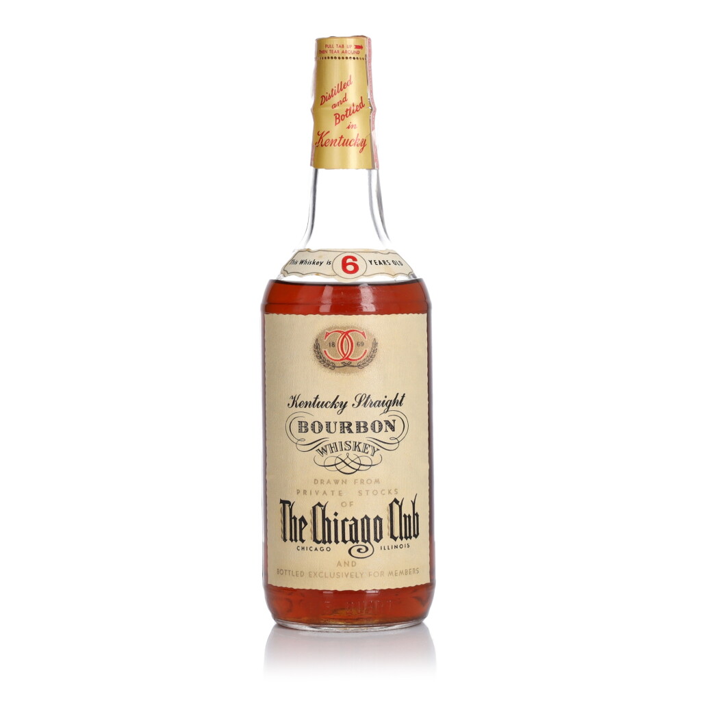 View full screen - View 1 of Lot 214. Heaven Hill 6 Year Old "The Chicago Club" 86 Proof NV (1 4/5 Quart).