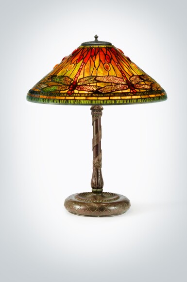 View full screen - View 1 of Lot 14. "Dragonfly" Table Lamp.
