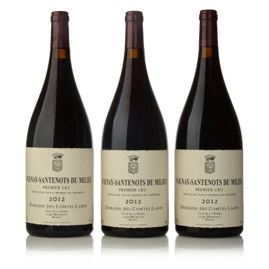 View full screen - View 1 of Lot 285. Volnay, Santenots du Milieu 2012 Domaine des Comtes Lafon (3 MAG).
