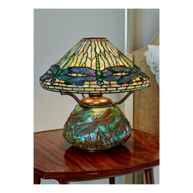 View full screen - View 1 of Lot 86. "Dragonfly" Table Lamp.
