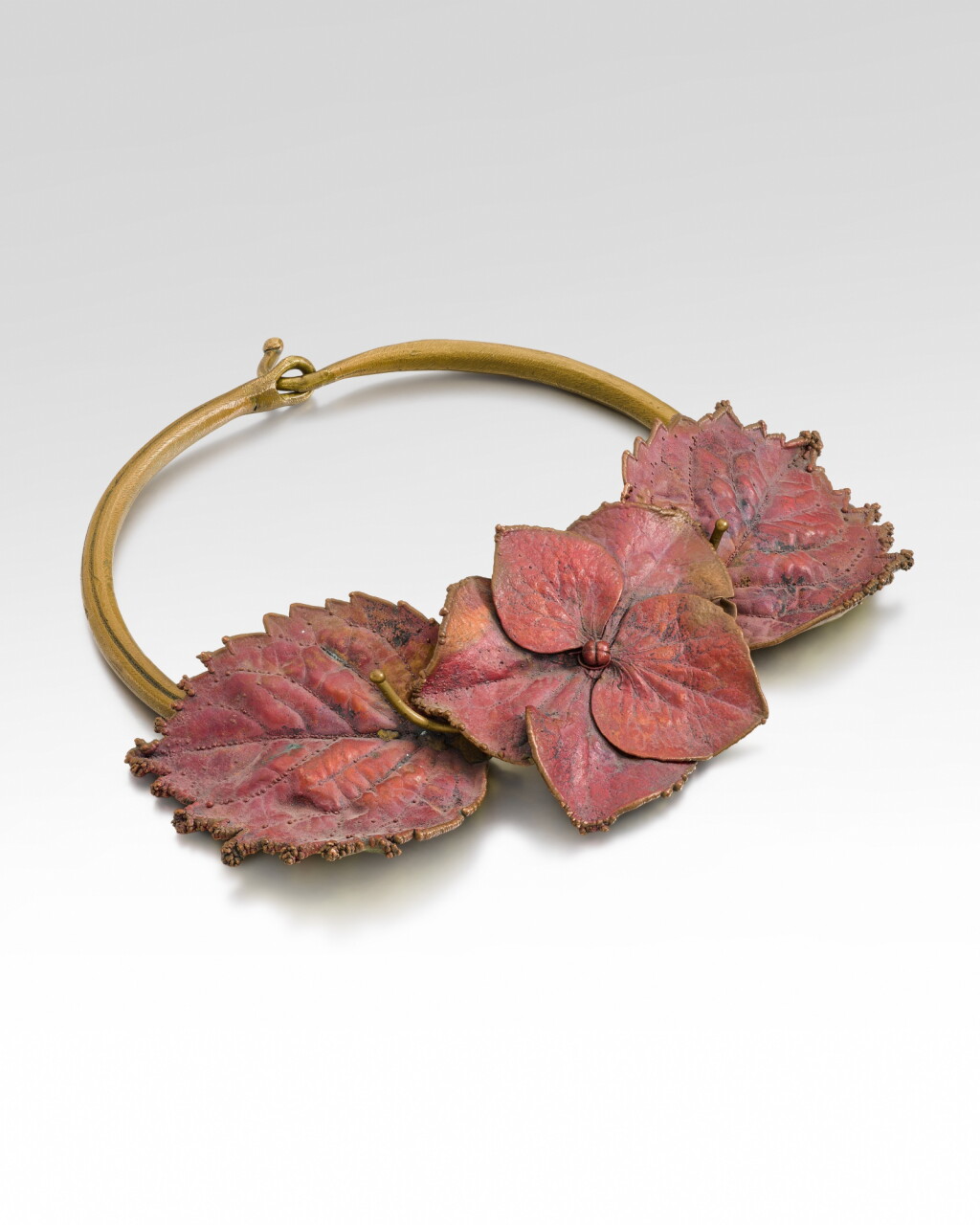 View full screen - View 1 of Lot 281. Unique Hydrangea Necklace.