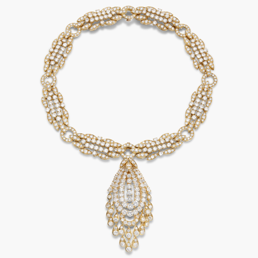 View full screen - View 1 of Lot 594. Diamond Necklace/Bracelet Combination.