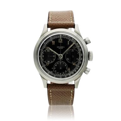 View full screen - View 1 of Lot 49. Reference 22410 Compax, A stainless steel chronograph wristwatch, Circa 1945.