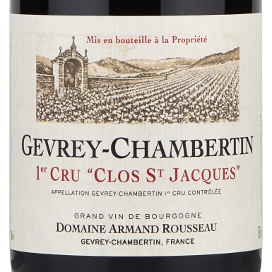View full screen - View 1 of Lot 1110. Gevrey Chambertin, Clos St. Jacques 2018 Domaine Armand Rousseau (3 MAG).