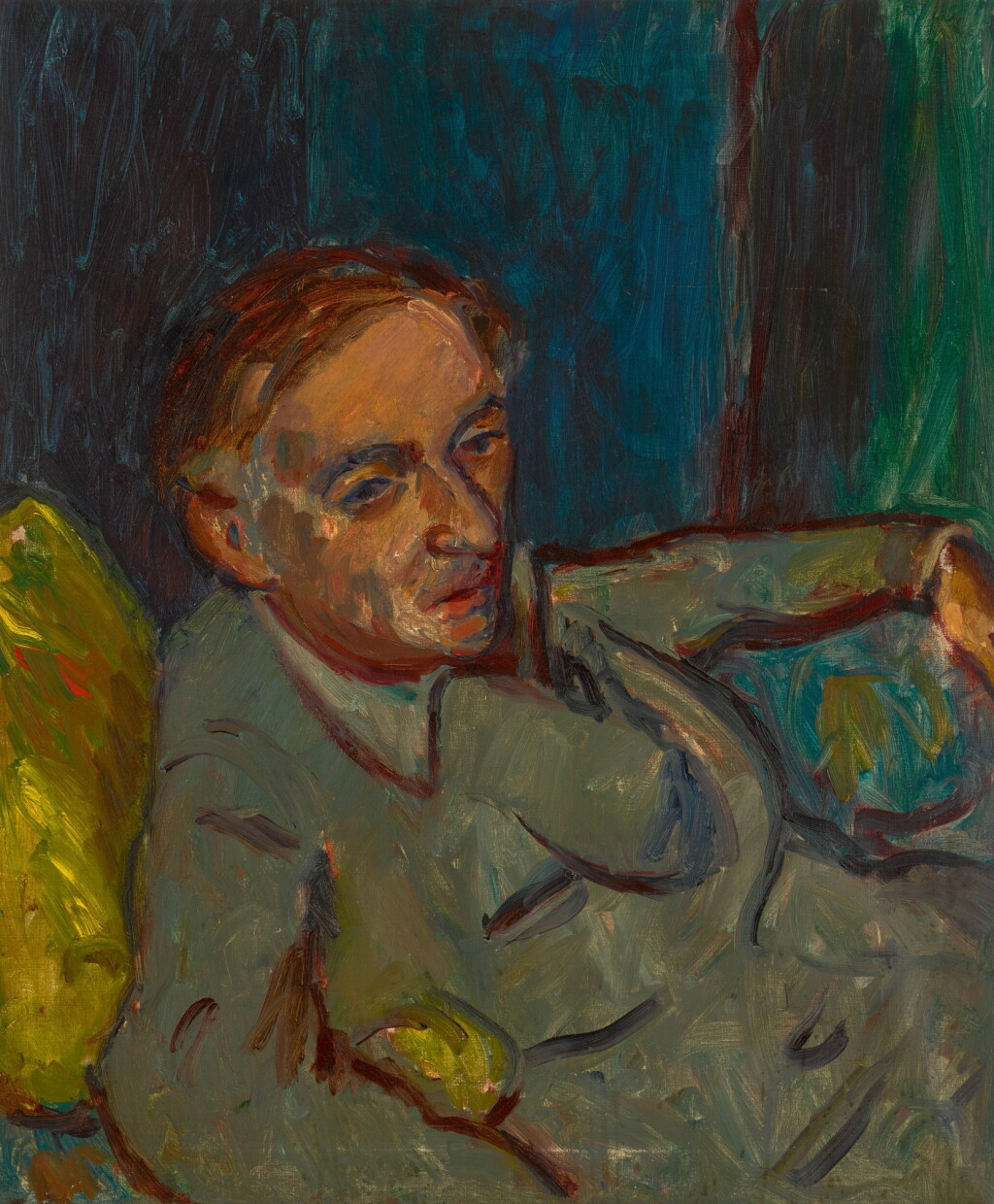 View full screen - View 1 of Lot 150. SIR MATTHEW SMITH | PORTRAIT OF ERNEST MILTON.